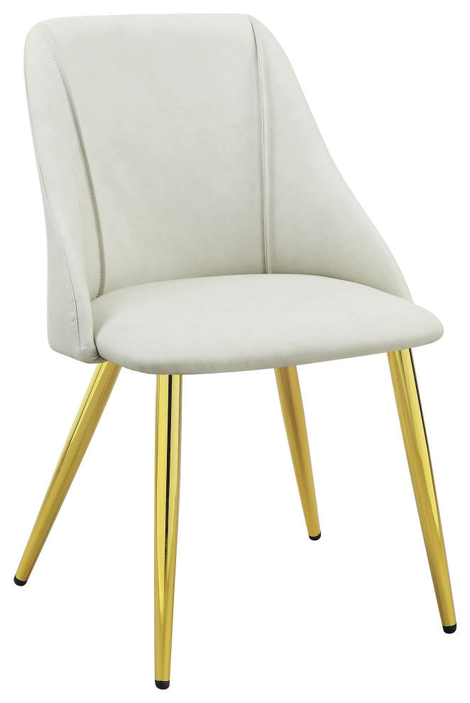 ACME Gaines Side Chair(Set-2) in White PU