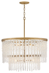 Fredrick Ramond Rubina Medium Chandelier, Burnished Gold