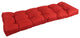 46"x19" Tufted Solid Outdoor Spun Polyester Loveseat Cushion Red