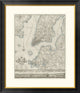 Plan, New York, Copied From The Ratzger Map, Decorative Blue Shading, 30"x34"