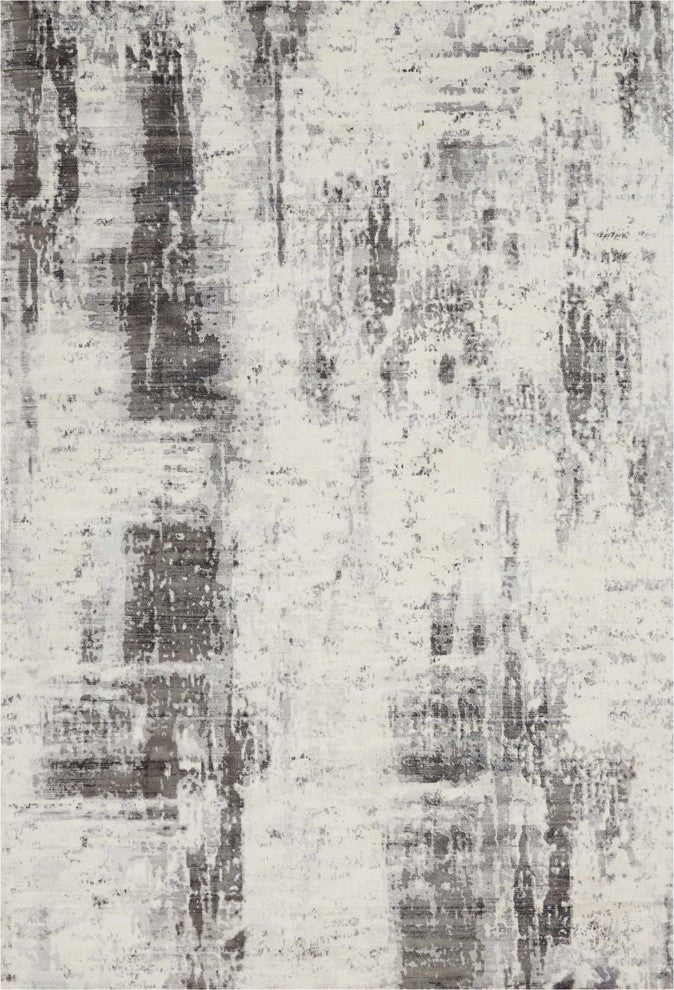 Kathy Ireland Safari Dreams Ivory/Gray Area Rug By Nourison, 2'3"x8'