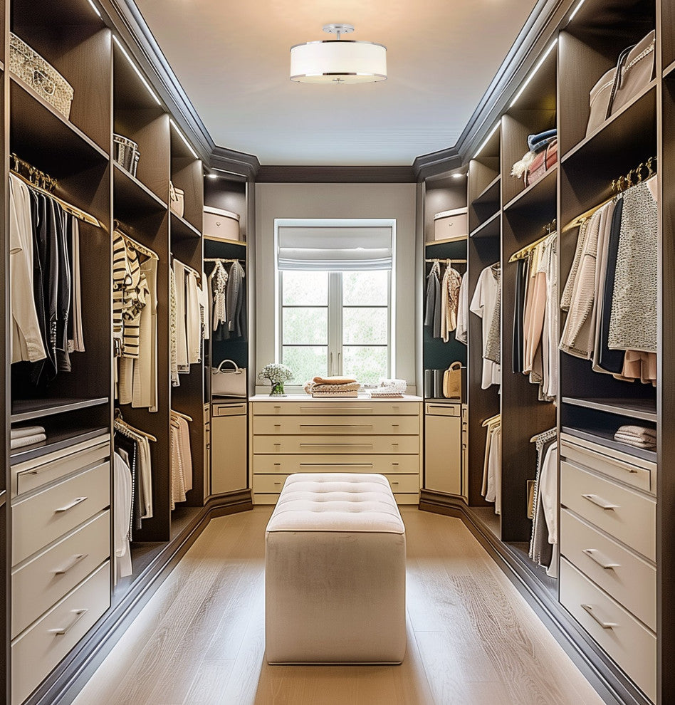 Kira Home Chloe 15" Retro Ceiling Light, White Drum Shade, LED Compatible, Round