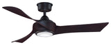 Fanimation Wrap Custom Ceiling Fan Dark Bronze/Dark Walnut with LED Light, 48"