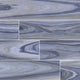 Dellano Exotic Blue 8x48 Polished Wood Look Porcelain Tile, 48 Sq. Ft.