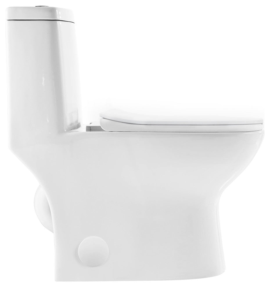 Swiss Madison Ivy One-Piece Toilet, 10" Rough-in 1.1/1.6 gpf