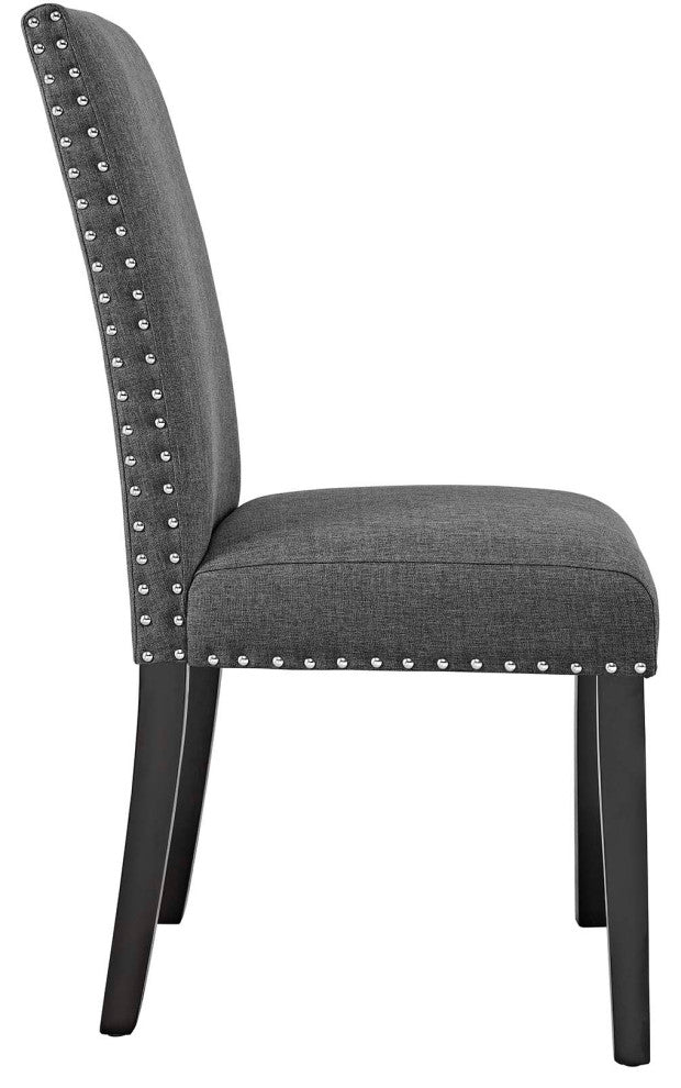 Gray Parcel Dining Side Chair Fabric Set of 2