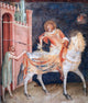 Simone Martini Division of the Cloak, 20"x25" Wall Decal