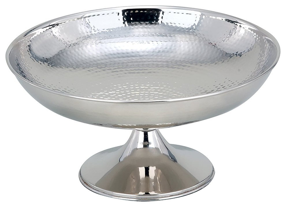 Elegance Hammered Footed Centerpiece Bowl, 12"