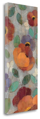 "Urban Floral Panel I" By Silvia Vassileva, Giclee Print on Gallery Wrap Canvas