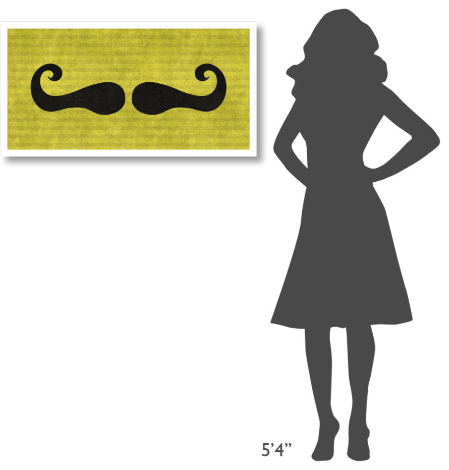 "Mustache: Mustachio" Digital Paper Print by BG.Studio, 38"x20"
