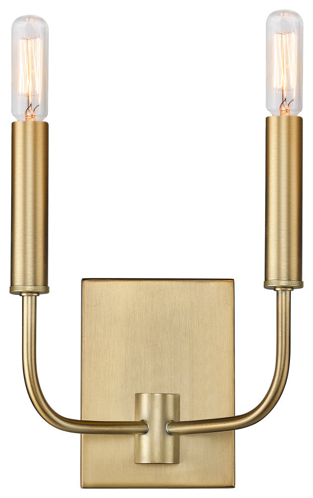 2 - Light Simple Glam Dimmable Armed Wall Sconce
