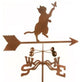 Cat and Butterfly Weathervane With Post Mount