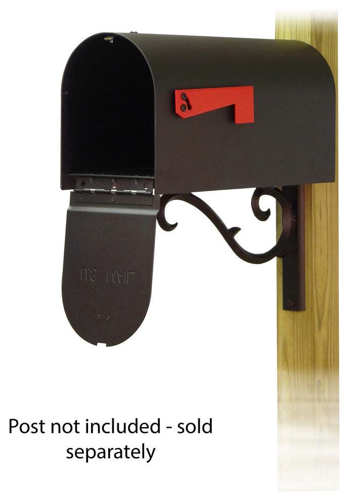 Titan Aluminum Mailbox With Sorrento Front Single Mailbox Mounting Bracket