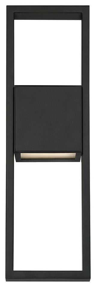 Archetype 18" Centered LED Indoor & Outdoor Wall Light 3000K, Black