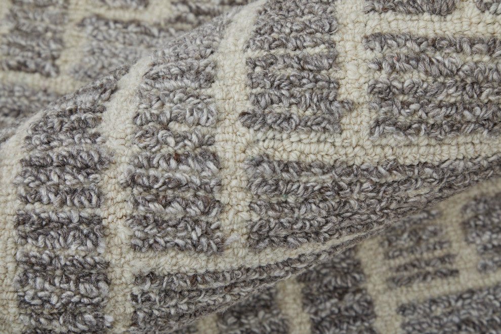 Weave & Wander Saena Taupe/Natural Rug, 8'x8' Round