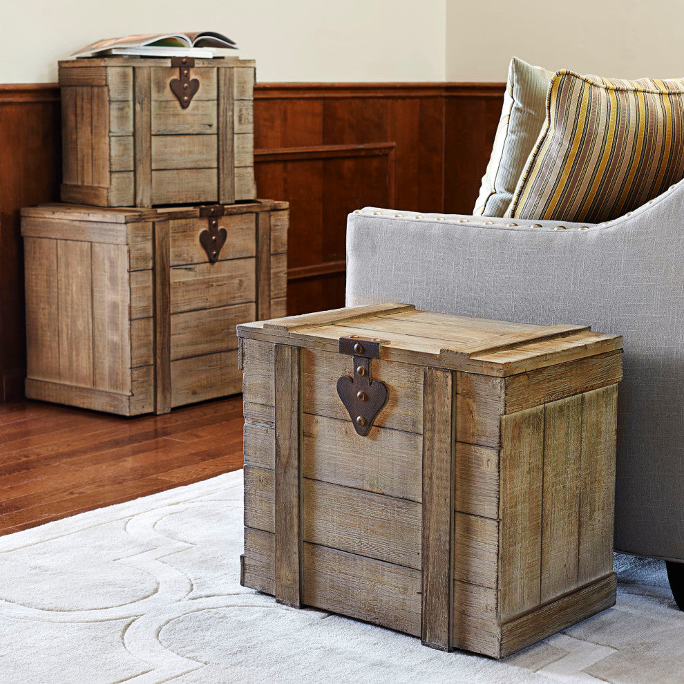 Antiqued Decorative Trunk