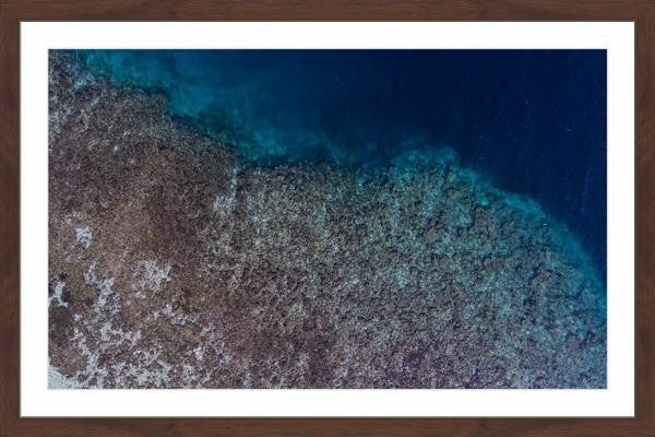 "On the Blue Edge" Framed Painting Print, 24"x16"