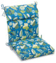 20"x42" Spun Polyester Outdoor Squared Seat/Back Chair Cushion, Skyworks Caribbe