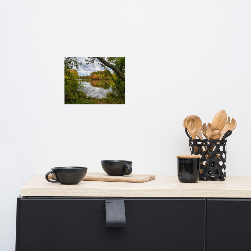Lost in Autumn Color Landscape Photo, Rural Unframed Wall Art Print, 8" X 10"