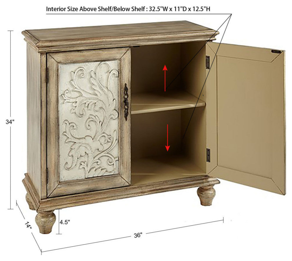 Madison Park Driscoll 2-Door Cabinet