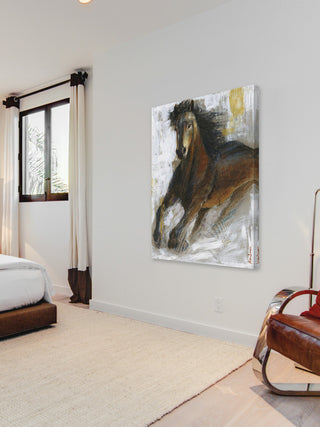 "Storm" Painting Print on Wrapped Canvas, 30x45