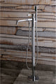 Kingston Brass Freestanding Tub Faucet With Hand Shower, Polished Chrome
