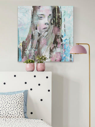 "Mind Blowing Beauty" Painting Print on Wrapped Canvas, 48"x48"
