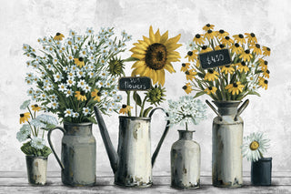 "Tin Can Flowers" Painting Print on Wrapped Canvas