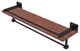 Montero 22" Wood Shelf with Gallery Rail and Towel Bar, Antique Bronze