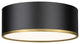 Zlite 2303F3-MB-RB 3-Light Flush Mount, Matte Black