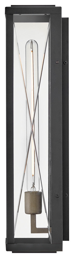 Hinkley Monte Large Wall Mount Lantern, Black