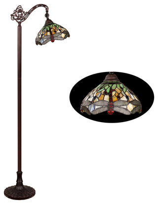 Anisoptera Purity 1 Light Reading Floor Lamp 11" Shade
