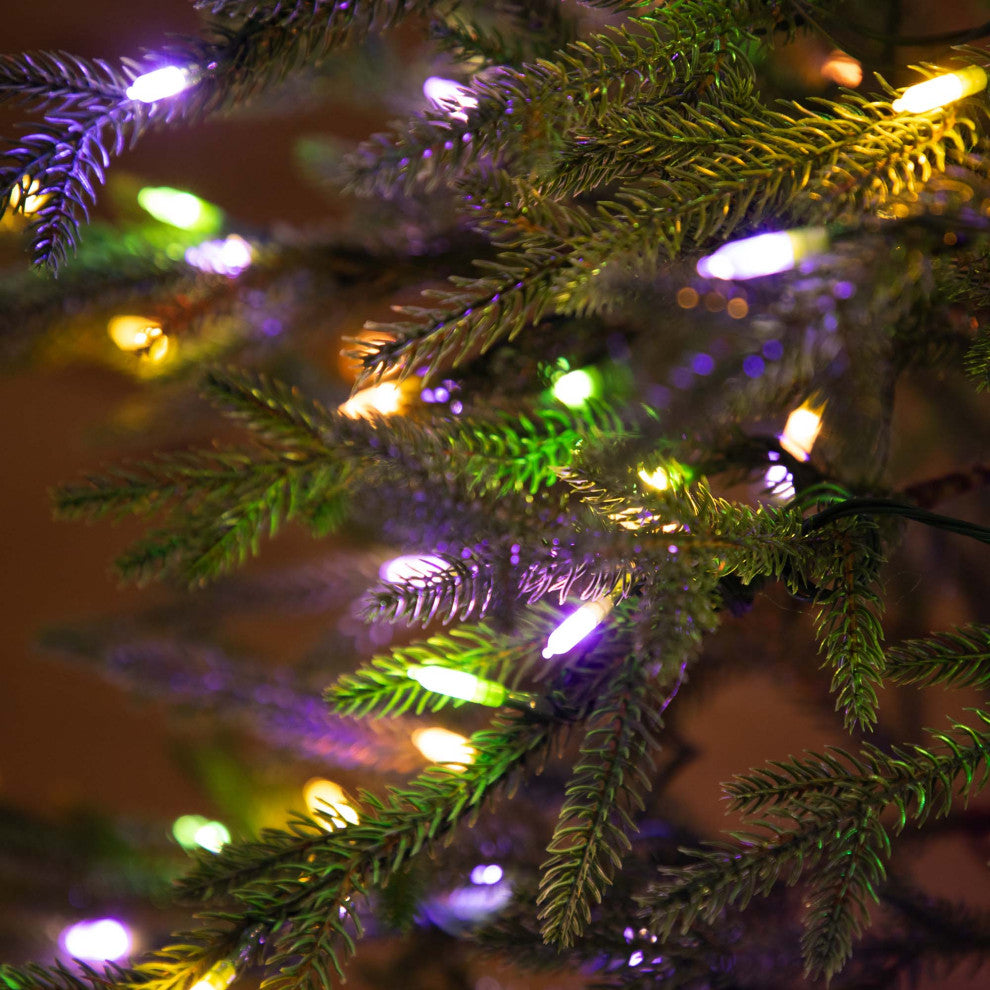 6ft. Pre-Lit Artificial Natural Fresh Cut Fir Christmas Tree