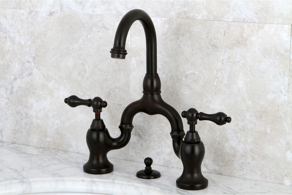 Kingston Brass Bathroom Faucet With Brass Pop-Up, Oil Rubbed Bronze