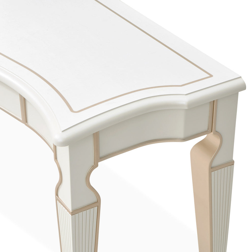 La Marisia Console Table, Creamy Pearl