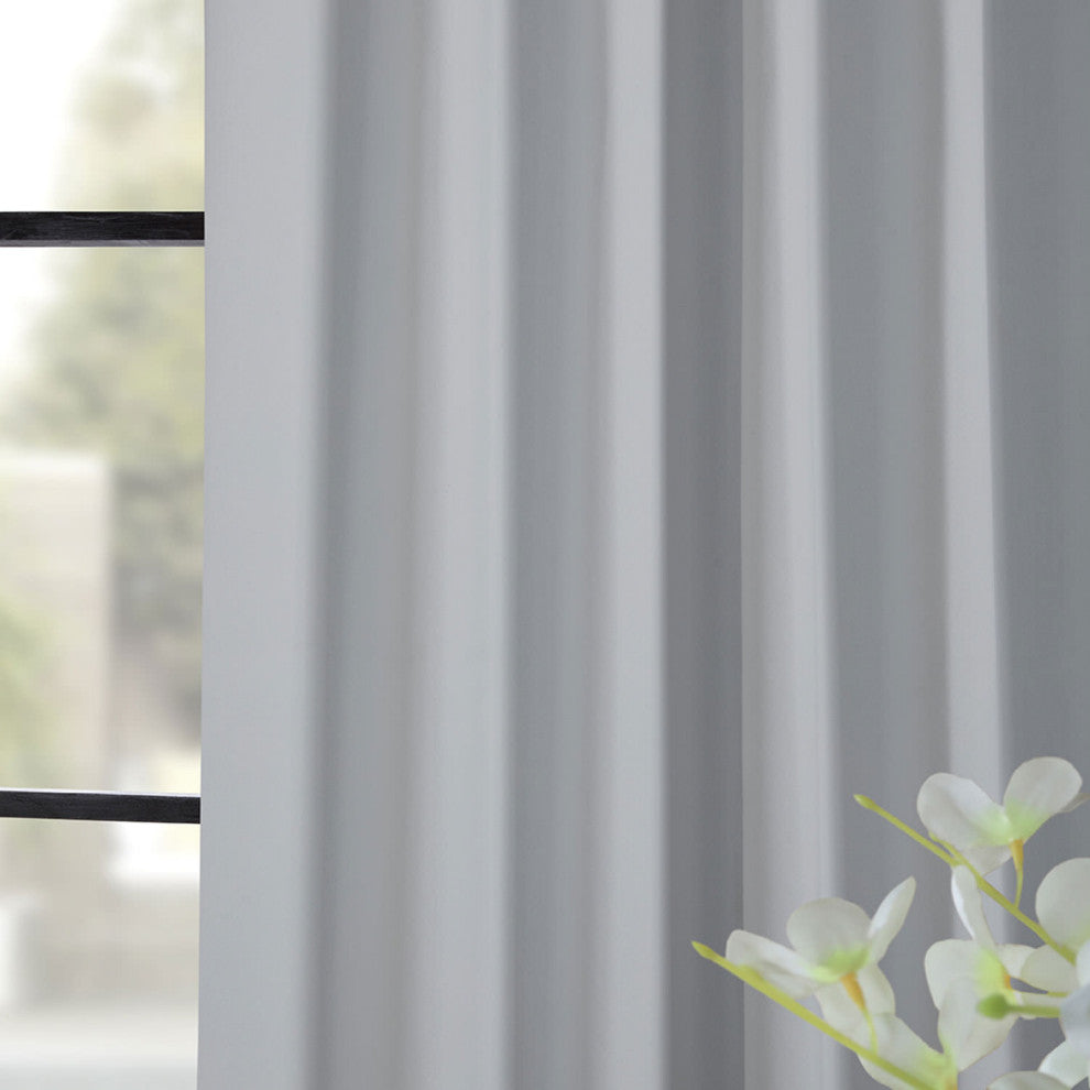 Room Darkening Curtain Panel Pair, Artic Gray, 50"x108"