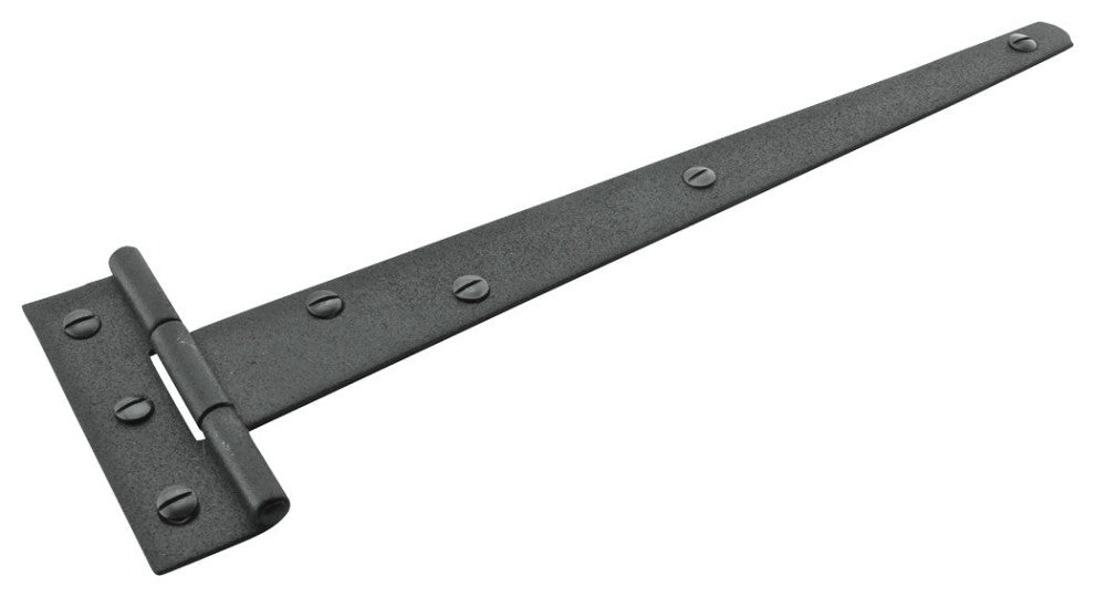T Strap Door Hinge RSF Black Iron Light Duty Hinge 11" Pack of 3