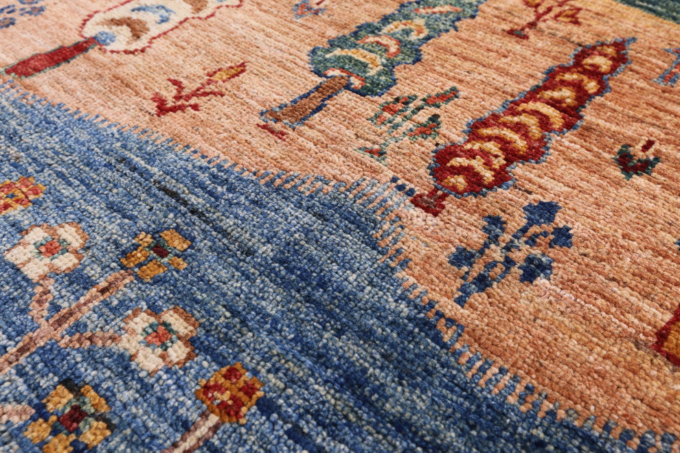 Hand-Knotted Tribal Persian Gabbeh Wool Rug 2' 11" X 4' 1" Q10715