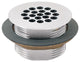 Haws 6463 Satin chrome-plated vandal-resistant waste strainer - Chrome