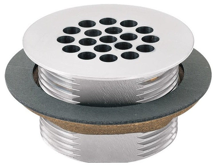 Haws 6463 Satin chrome-plated vandal-resistant waste strainer - Chrome