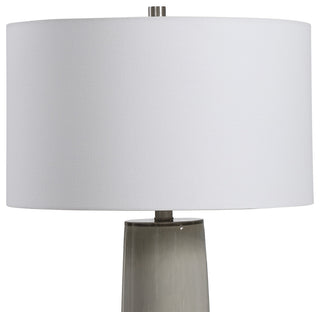 Uttermost Abdel Gray Glaze 1-Light Table Lamp, Gunmetal Plated, 28436