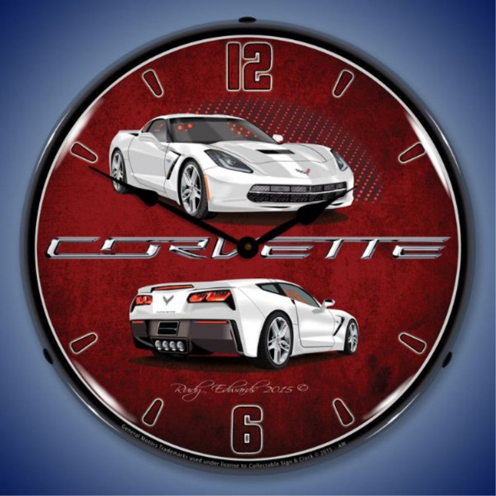 GMRE1502568 C7 Corvette Artic White Clock