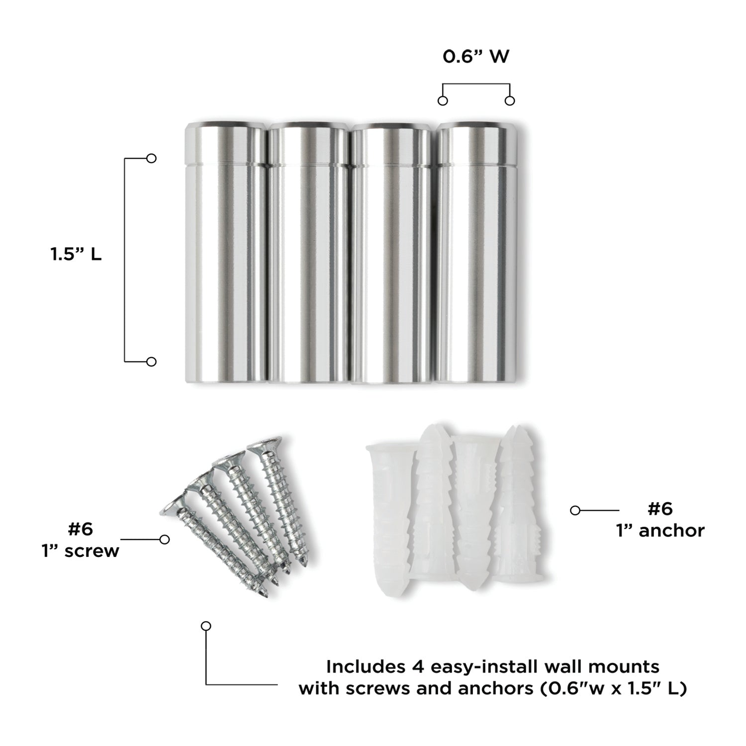 Set of 3 UV Grade Acrylic Floating Gallery Wall