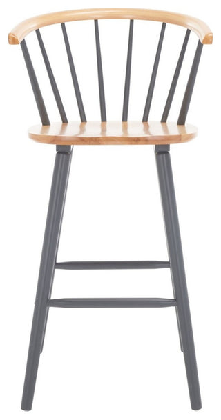 Safavieh Blanchard Bar Stool, Natural/Grey