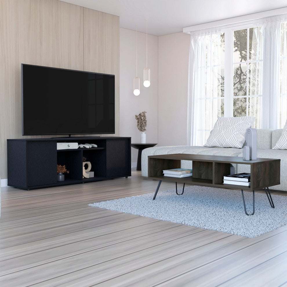 DEPOT E-SHOP Katalla 2-Piece Living Room Set with TV Stand and Coffee Table