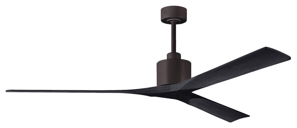 Matthews Fan, Nan XL Ceiling Fan, Textured Bronze, 72", Matte Black