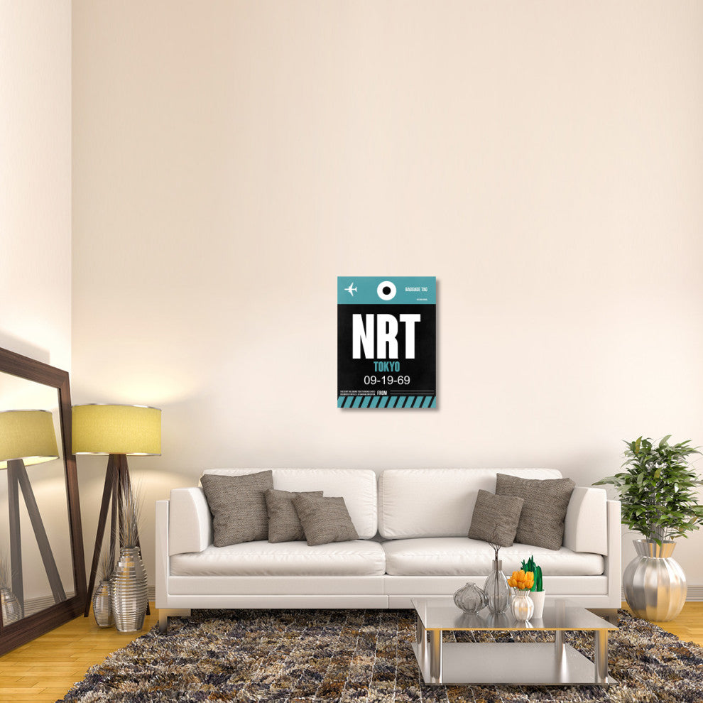 "NRT Tokyo Luggage Tag 2" Fine Art Print