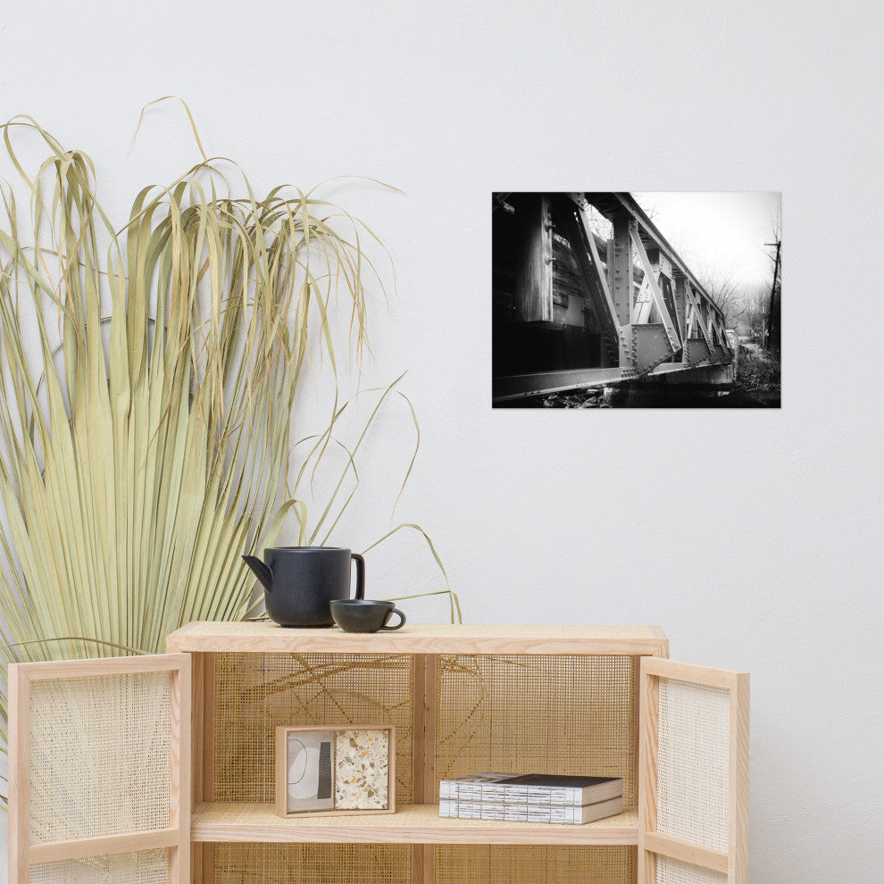 White Clay Creek Bridge Landscape Photo Unframed Wall Art Print, 18" X 24"
