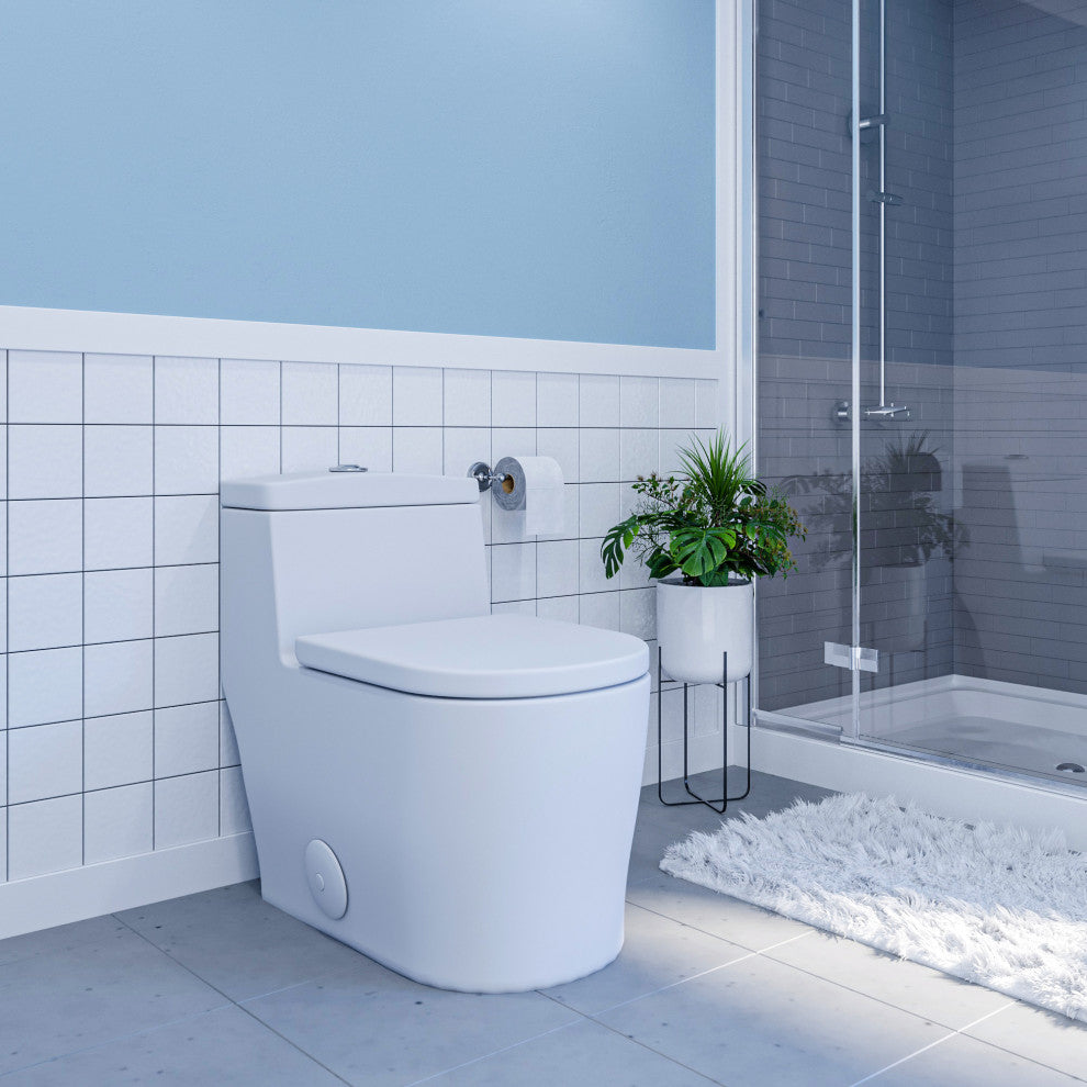 Savona Dual Flush Semi Elongated One-Piece Toilet