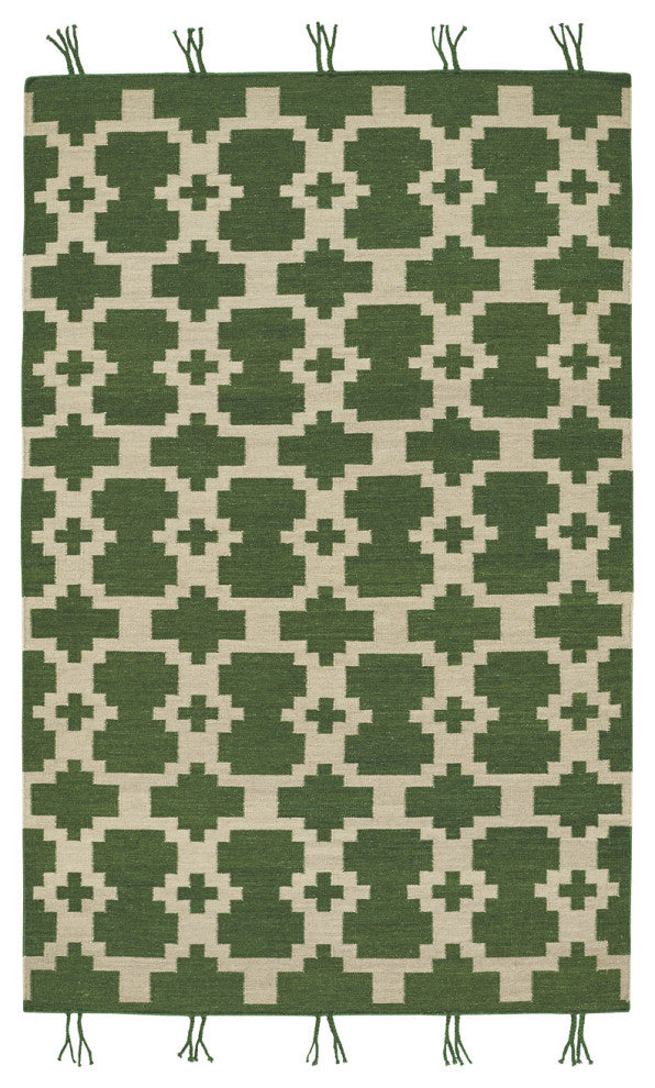 Capel Genevieve Gorder Hyland Green 3643_225 Flat Woven Rugs - 8' X 11' Rectangl